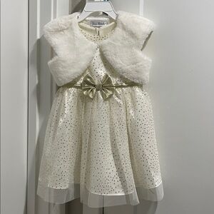 GUC CREAM AND GOLD CHRISTMAS DRESS